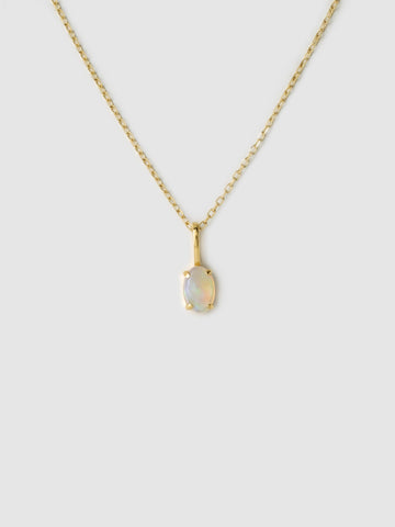 Oval Opal Necklace / Pendant, 18k solid gold