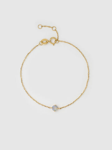 Round Opal Bracelet, 18k solid gold