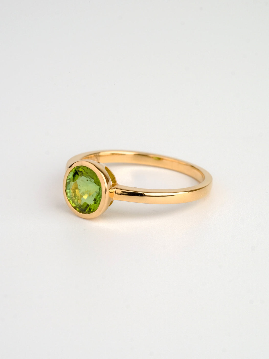 Bezel Set Tourmaline Ring