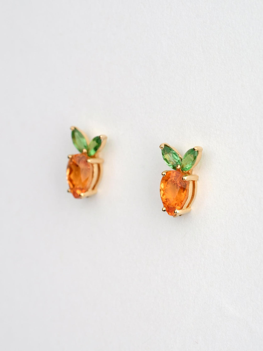 CARROT Drop Spessartine Stud Earrings