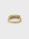 Isla Teal Sapphire Baguette Band detail view