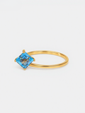 14k Topaz thin ring by PETRALO