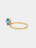 14k Topaz thin ring by PETRALO