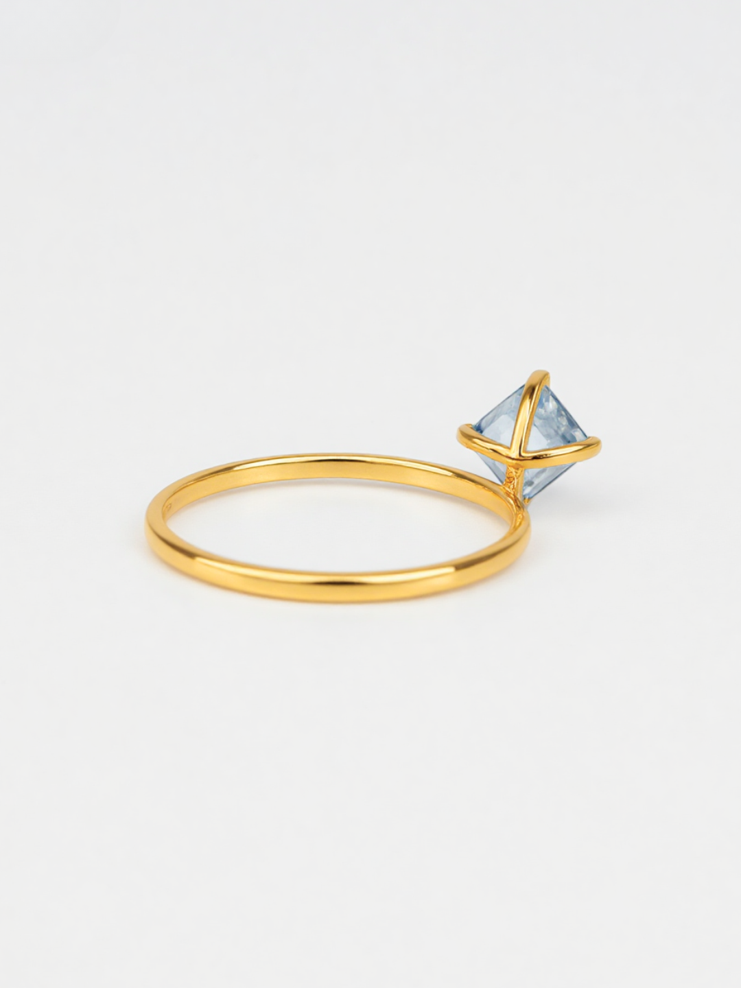 14k Topaz thin ring by PETRALO