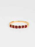 Multi-stone Ruby Ring in 14k or 18k solid gold