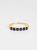 Multi-stone sapphire Ring in 14k or 18k solid gold