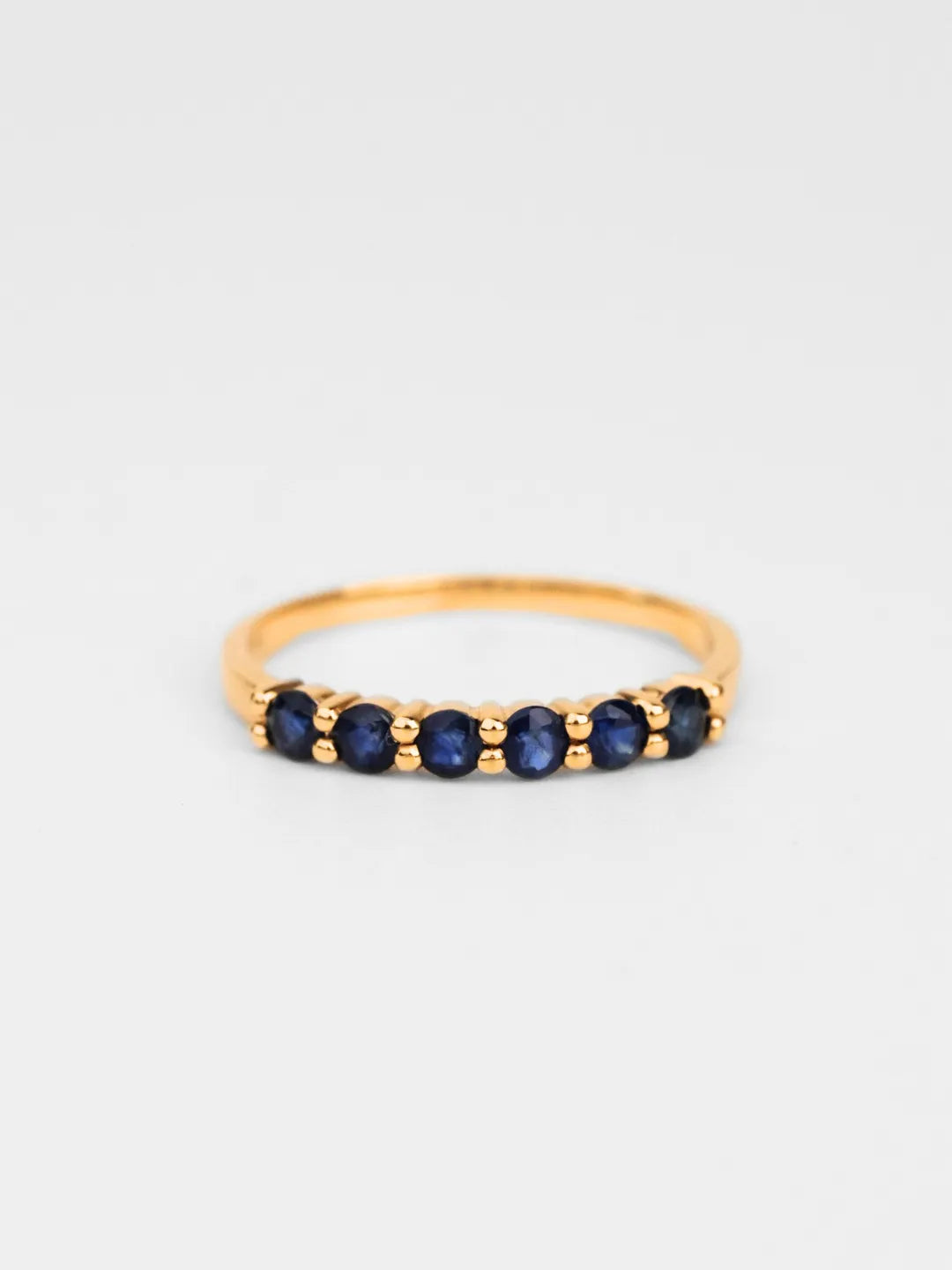 Multi-stone sapphire Ring in 14k or 18k solid gold